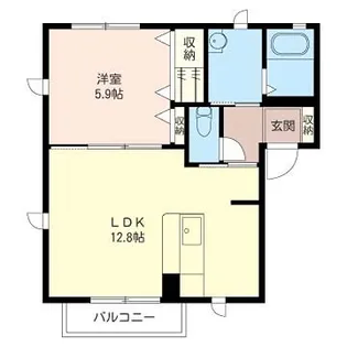 コモア浅香A【2階】の間取り