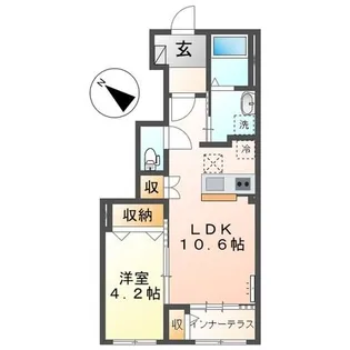 爽海Lien【2階】の間取り