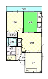 マンション コンスタンシー【2階】の間取り