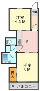 玉木マンション【6階】の間取り