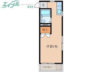 フラット大山田【1階】の間取り