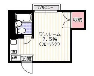 ハイツ児林【2階】の間取り