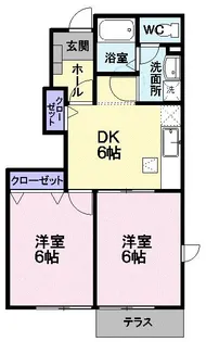 パストラル・小嶋【1階】の間取り