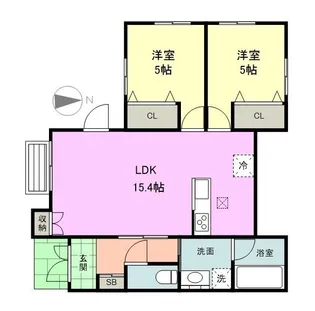 西大宮2丁目賃貸【1階】の間取り