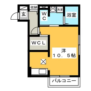 グランドソレーユA棟【1階】の間取り