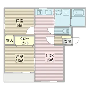 ラフィネ・ドミール【1階】の間取り