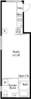 アンベリール御徒町【4階】の間取り
