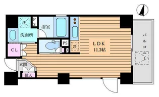 パークヒルズ赤坂【6階】の間取り