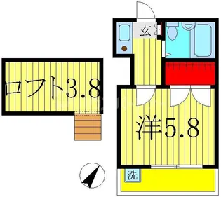 サンレモンII【2階】の間取り