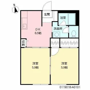 サンテトマト壱番館【1階】の間取り