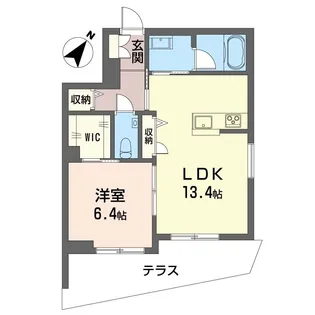 カーサレジオ新川崎【1階】の間取り