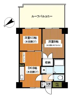 プチメゾンランセル【5階】の間取り