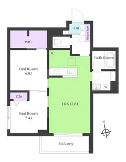 グランソワM【1階】の間取り