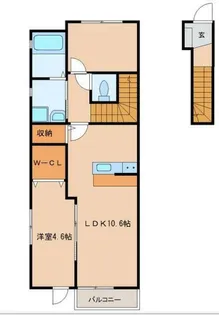 パピヨンX【2階】の間取り