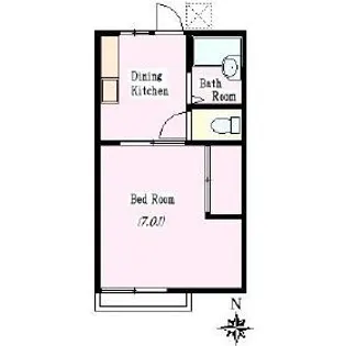 ビナージュ横山【2階】の間取り