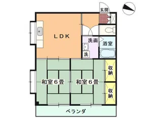 南レジデンス【4階】の間取り