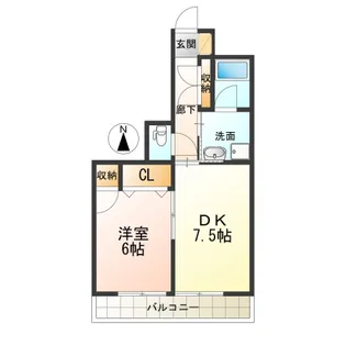 天神マンション【4階】の間取り