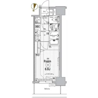 メイクスデザイン名駅南【8階】の間取り