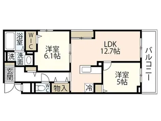 コレッソ・m【2階】の間取り