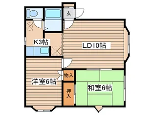 HT・新琴似【3階】の間取り