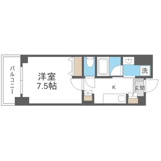 京町堀ビューアパートメント【10階】の間取り