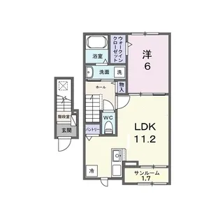 フェリス・カーサ【2階】の間取り