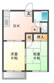 コーポ瀬戸【2階】の間取り