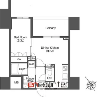 ヒューリック成増【11階】の間取り