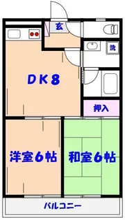 ヴィーア・パルコB棟【2階】の間取り