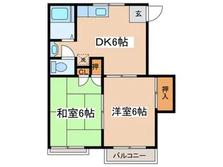 メゾンド ソレ-ユ【2階】の間取り