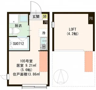エルピス鷺ノ宮【1階】の間取り