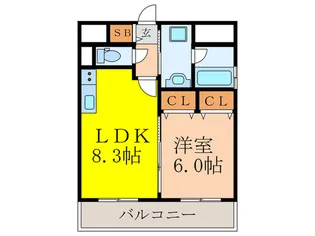 ザ・ロイヤル【9階】の間取り