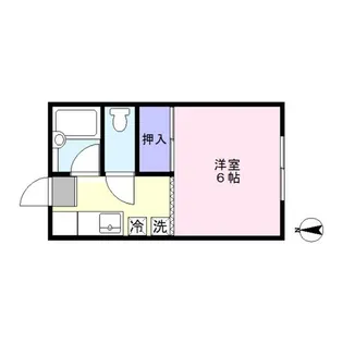 コーポM2【1階】の間取り