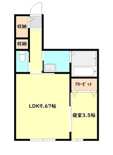 アパートメント山木戸【1階】の間取り