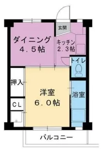 ビレッジハウス浦田2号棟【2階】の間取り