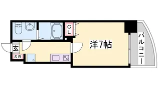 セレニテ神戸西クレア【7階】の間取り