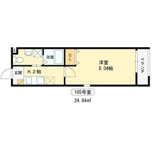 ウエストコート【1階】の間取り