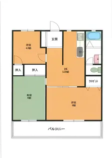 高橋ハイツ【1階】の間取り