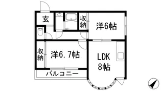 メゾンド中山【3階】の間取り
