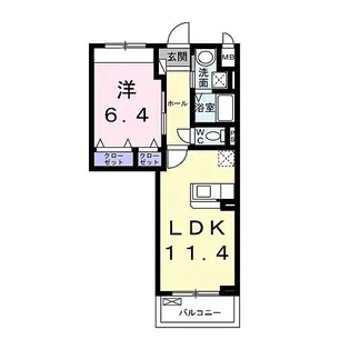 エムアイ ヒルズ【5階】の間取り