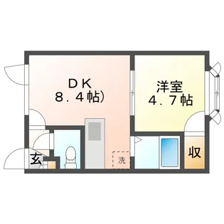 ブランドK6【1階】の間取り