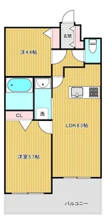 西小山ヒルズ【3階】の間取り