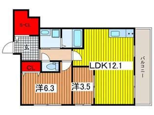 Esprit Harayama【2階】の間取り