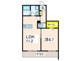 ENKYO β【1階】の間取り