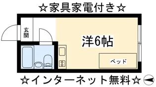カレッジアンハウス玄琢【3階】の間取り