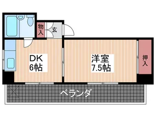 エレガンスビル【4階】の間取り
