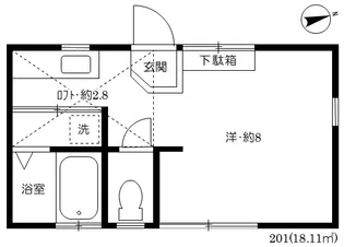シンフォニー・光【2階】の間取り