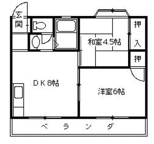 暁マンション【2階】の間取り