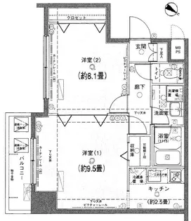 ヴェルト日本橋シティ【4階】の間取り