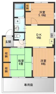 サニーコートハシモト【1階】の間取り
